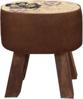 The Attic Italia Living & Bedroom Stool(Brown)   Furniture  (The Attic)