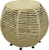 View InLiving Metal Pouf(Finish Color - Light Yellow) Furniture (InLiving)