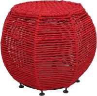 InLiving Metal Pouf(Finish Color - Red)   Furniture  (InLiving)