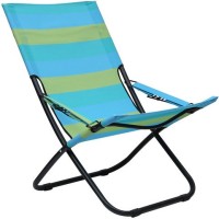 View HomeTown ARIES FOLDING Metal Outdoor Chair(Finish Color - Blue and Mustard) Furniture (HomeTown)