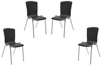 View Mavi Plastic Cafeteria Chair(Finish Color - Black) Price Online(Mavi)