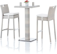 View Studio F Grey Synthetic Fiber Table & Chair Set(Finish Color - Grey) Price Online(Studio F)
