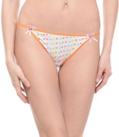 Ploomz Fashion Women Bikini Orange Panty(Pack of 1)