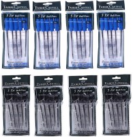 FABER-CASTELL FX Ball Pen(Pack of 8, Blue, Black)