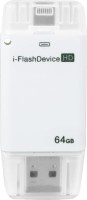 IMAGE i-Flash Device Dual Port 64 GB Pen Drive(White)   Laptop Accessories  (IMAGE)
