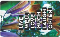 Printland Credit card Live Well & Love PC80415 8 GB Pen Drive(Multicolor)   Laptop Accessories  (Printland)