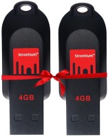 Strontium SR4GRDPOLLEX 4 GB Pen Drive(Red, Black)