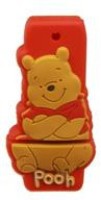 Microware Winnie Pooh Cartoon Shape Fancy 16 GB Pen Drive(Brown & Red)   Laptop Accessories  (Microware)