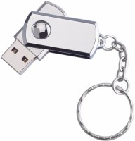 Eshop Rotatable Stainless Steel Keychain USB, 360 Degree Rotate 8 GB Pen Drive(Silver)   Laptop Accessories  (Eshop)