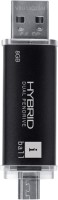 iball Hybrid 2.0 8 GB Pen Drive(Black)