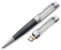 Microware Black Crystal Pen 16 GB Pen Drive(Multicolor)   Laptop Accessories  (Microware)