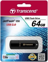 Transcend JetFlash 350 64 GB Pen Drive(Black)   Laptop Accessories  (Transcend)