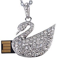 View Quace Crystal Swan 16 GB Pen Drive(Silver) Laptop Accessories Price Online(Quace)
