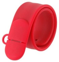 Eshop 100% Genuine Silicone Bracelet hand band USB Flash Drive 4 GB Pen Drive(Red)