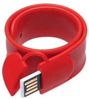 Eshop Wearable Slap Bracelet Wristband USB Flash Drive 16 GB Pen Drive(Red)