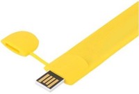 Eshop Plugable Slap Wrist Band USB Flash Drive 4 GB Pen Drive(Yellow)