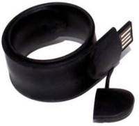 Eshop Pvc Rubber Plugable Slap Wrist Band With Hidden USB 16 GB Pen Drive(Black)