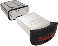 View SanDisk SDCZ43-064G-G46 64 GB Pen Drive(Silver & Black) Laptop Accessories Price Online(SanDisk)
