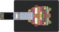 Printland Credit Card Shaped PC82995 8 GB Pen Drive(Multicolor)   Laptop Accessories  (Printland)