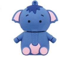 View Quace Baby Elephant 8 GB Pen Drive(Blue) Laptop Accessories Price Online(Quace)