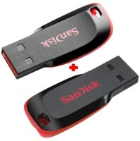 SanDisk CRUZER BLADE 64 GB Pen Drive(Black, Red)   Laptop Accessories  (SanDisk)