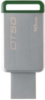 Kingston USB-3.1/3.0/2.0 Data Traveler 50 16 GB Pen Drive(Silver)   Laptop Accessories  (Kingston)