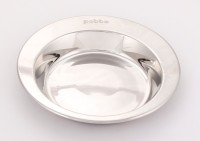 Petto Designer Bowl For Cat Stainless Steel Pet Bowl(0.33 L Silver)
