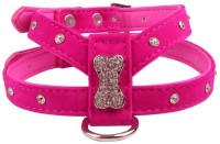 Futaba Dog Harness & Leash(Medium, Pink)