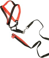 TommyChew Premia Dog Safety Harness(Medium, Black, red)