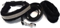 Pets Planet Dog Collar & Leash(Extra Large, Black)