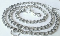kristal 152 cm Dog Chain Leash(Silver)