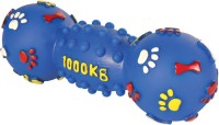 Trixie Dumbbell Vinyl Rubber Chew Toy, Squeaky Toy For Dog