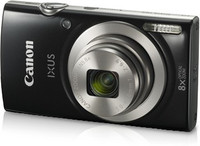 Canon IXUS 185(20 MP, 8x Optical Zoom, 8x Digital Zoom, Black)