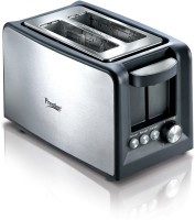 Prestige 41708 800 W Pop Up Toaster(Black, Silver)
