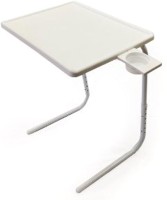 Tablemate ADJUSTABLE FOLDING KIDS MATE HOME OFFICE READING WRITING WHITE TABLEMATE WITH CUPHOLDER Plastic Portable Laptop Table(Finish Color - White)   Computer Storage  (Tablemate)