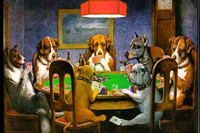 Dogs on the Poker Table (Funny Poster) Paper Print(12 inch X 18 inch) RS.189.00