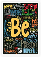 Be Positive, Nice, Brave and Many More Inspirational Quotes Typography Poster Paper Print(16.5 inch X 11.5 inch) RS.399.00