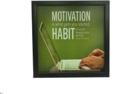 Speaking Frames - Motivations Gets You Started, Habits Keep You Going Photographic Paper(8 inch X 8 inch) RS.379.00