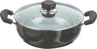 Vinod 20 cm Deep Kadhai with Lid Kadhai 0 cm(Hard Anodised, Non-stick) Vinod 20 cm Deep Kadhai with Lid Kadhai 0 cm(Hard Anodised, Non-stick)