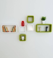 Wooden Art & Toys Na Wooden Wall Shelf(Number of Shelves - 6, Multicolor)   Furniture  (Wooden Art & Toys)