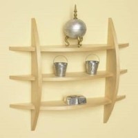 Acme Production Wooden Wall Shelf(Number of Shelves - 3)   Furniture  (Acme Production)