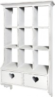 The Attic Wooden Wall Shelf(Number of Shelves - 9, White)   Furniture  (The Attic)