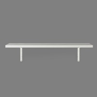 View @home ClassicJanus2 Wooden Wall Shelf(Number of Shelves - 1, White) Furniture (@home)