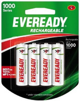 Eveready 1000 series AA 4 PC NiMH Rechargeable Ni-MH Battery RS.299.00
