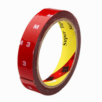 3M Car Scotch Double Sided Automotive Acrylic Foam 24 mm x 10 m Red Reflective Tape(Pack of 1) RS.591.00