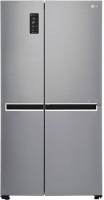 LG 687 L Frost Free Side by Side Refrigerator  with with Smart ThinQ(WiFi Enabled)(Shiny Steel/Platinum Silver3, GC-B247SLUV)