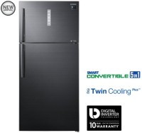 SAMSUNG 670 L Frost Free Double Door 2 Star Refrigerator(Black Inox, RT65K7058BS/TL)