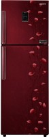 SAMSUNG 321 L Frost Free Double Door 4 Star Refrigerator(Tender Lily Red, RT33JSMFERZ)