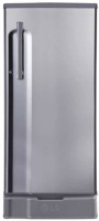 LG 188 L Direct Cool Single Door 1 Star Refrigerator with Base Drawer(Shiny Steel, GL-D191KPZU)