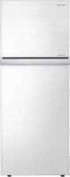 SAMSUNG 393 L Frost Free Double Door 4 Star Refrigerator(Shiny River White Glass, RT39HAUDE1J/TL)